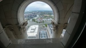 View from Observation Deck through the keyhole!